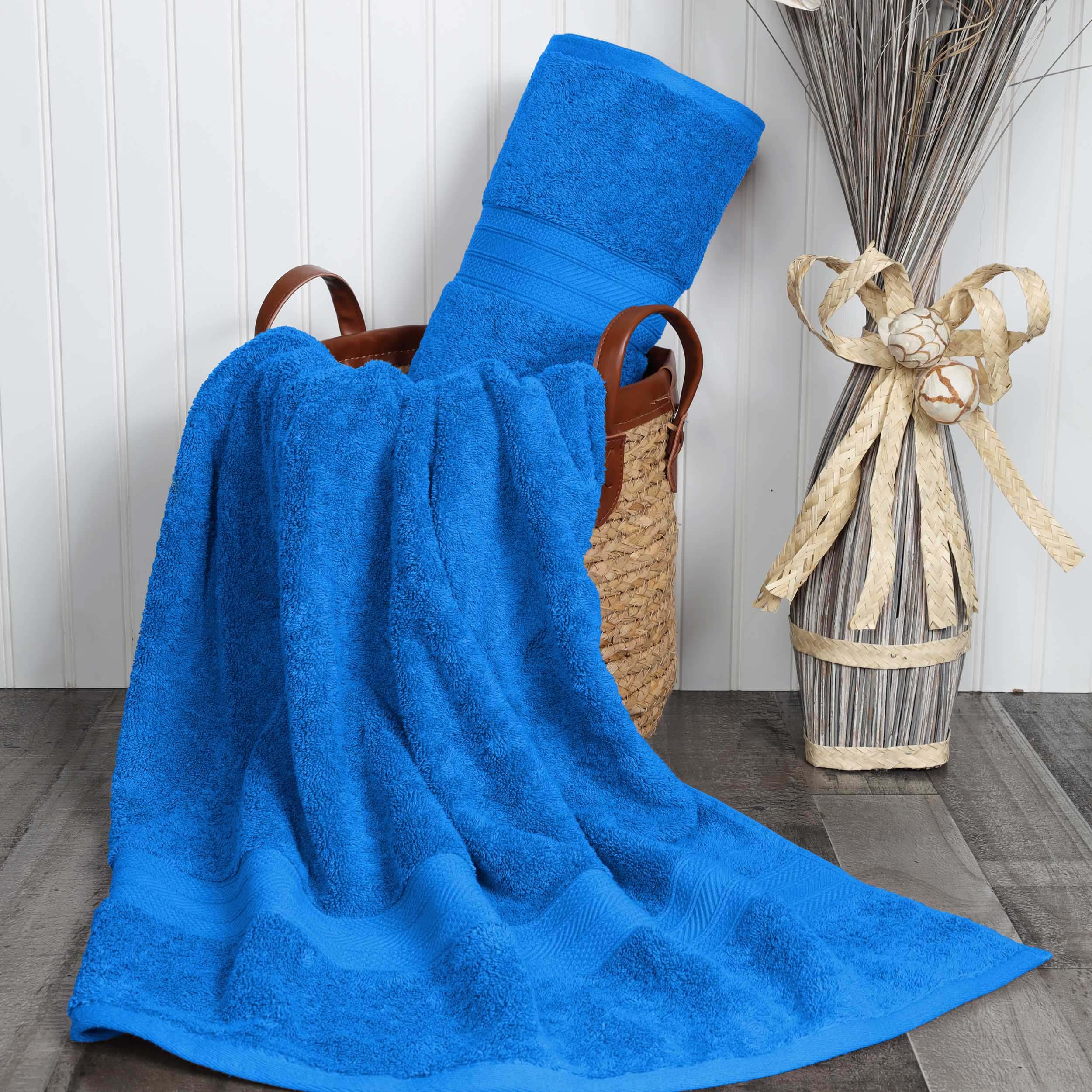 Atlas Cotton Heavyweight Absorbent Plush 2 Piece Bath Sheet Set - Bath Sheets by Superior Brand