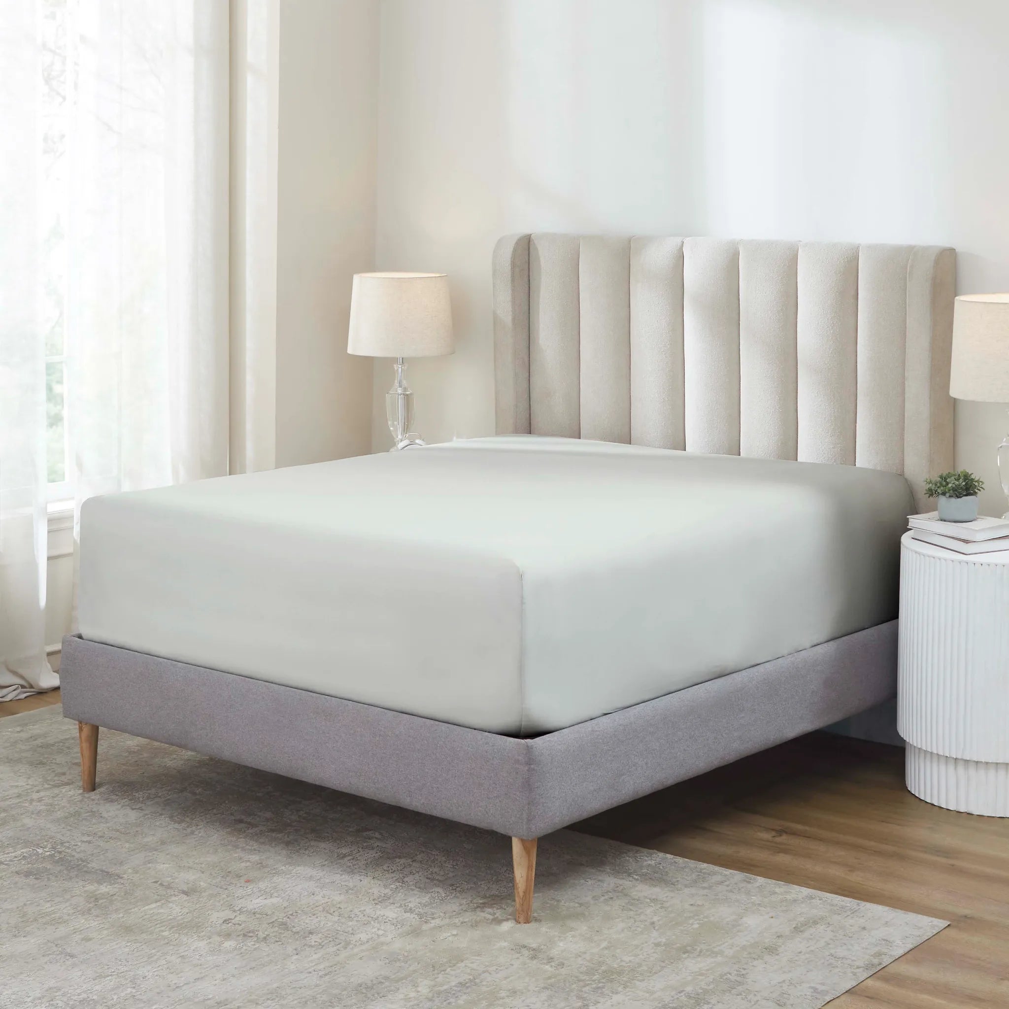 Apus 100% Cotton 500 Thread Count Fitted Sheet - 18" & 20" Extra Deep Pocket Options - Fitted Sheet by Superior Brand
