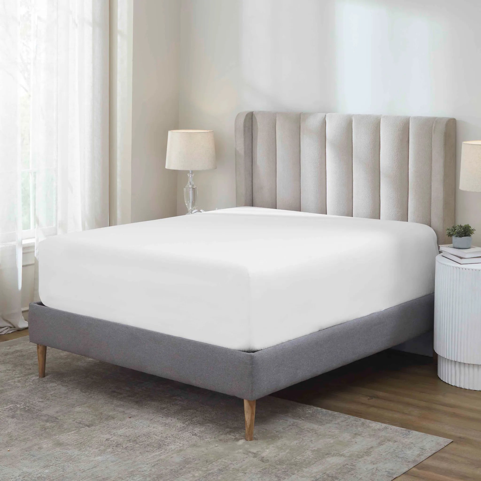 Apus 100% Cotton 500 Thread Count Fitted Sheet - 18" & 20" Extra Deep Pocket Options - Fitted Sheet by Superior Brand