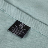 Milan Cotton Textured Jacquard Striped Lightweight Woven Blanket - Blanket by Superior Brand