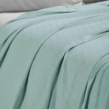 Milan Cotton Textured Jacquard Striped Lightweight Woven Blanket - Blanket by Superior Brand