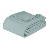 Milan Cotton Textured Jacquard Striped Lightweight Woven Blanket - Blanket by Superior Brand