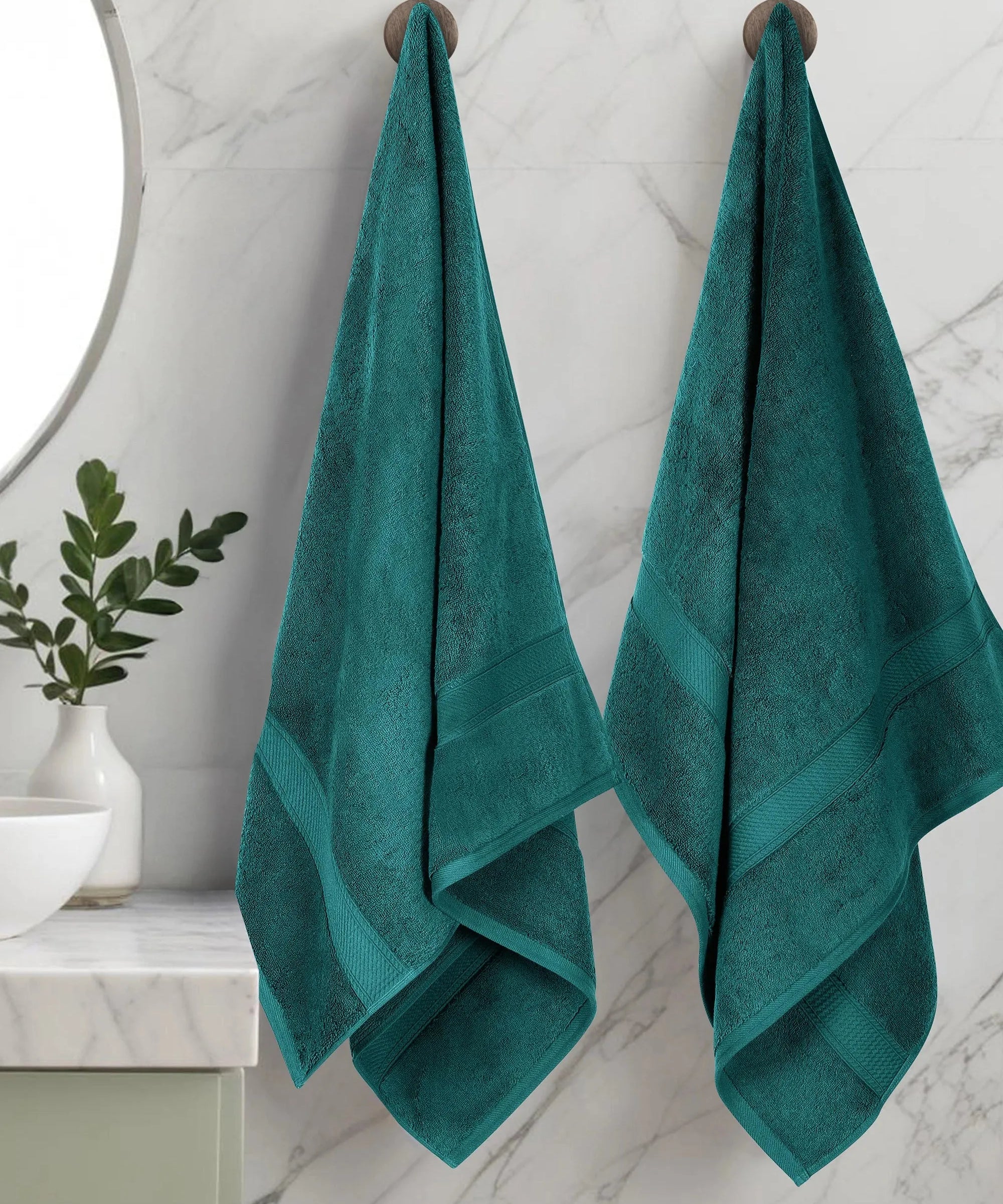 Madison Egyptian Cotton Plush Thick Absorbent Bath Towel Set of 2 - Egyptian Cotton Bath Towel by Superior Brand