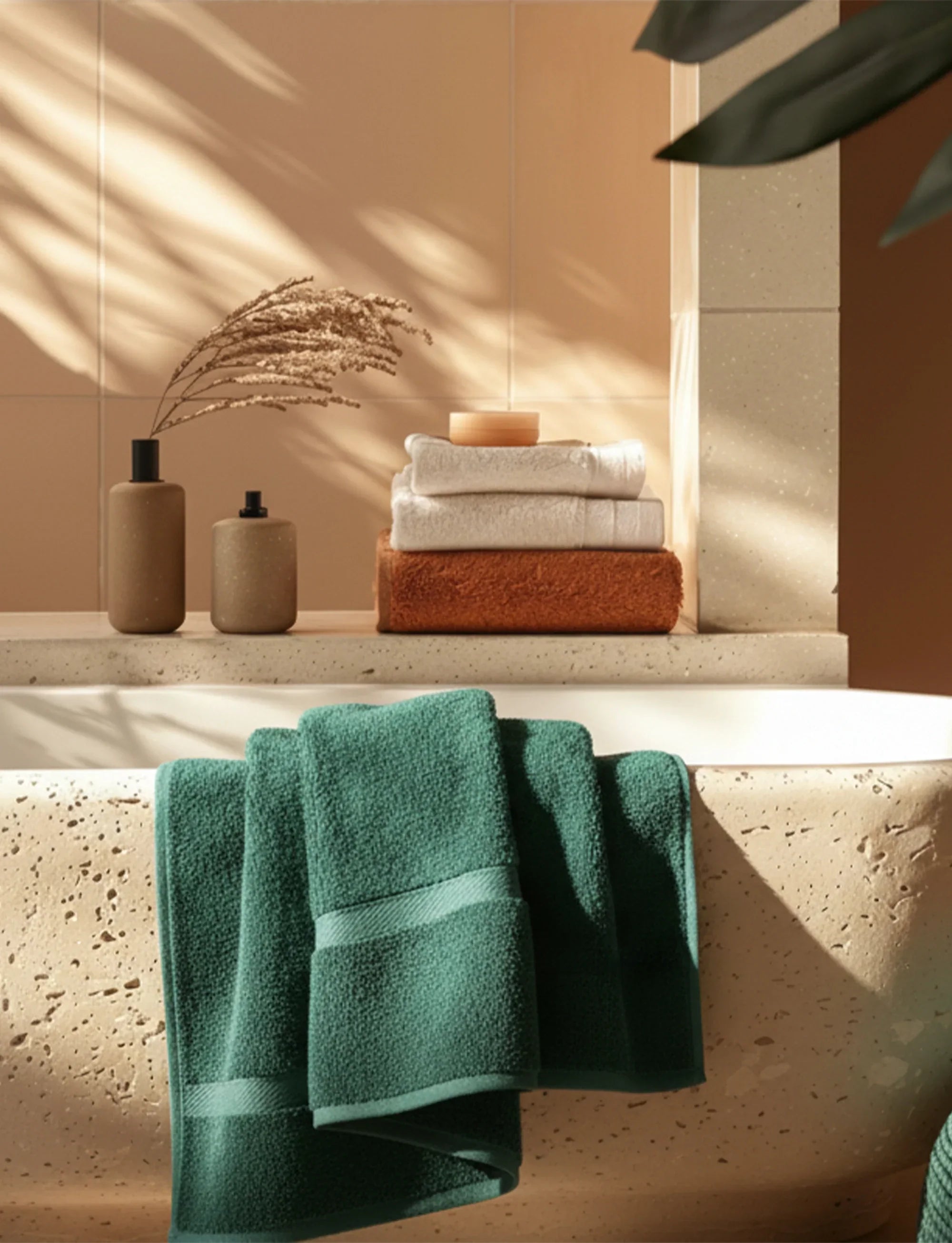 Madison Egyptian Cotton Plush Thick Absorbent Bath Towel Set of 2 - Egyptian Cotton Bath Towel by Superior Brand