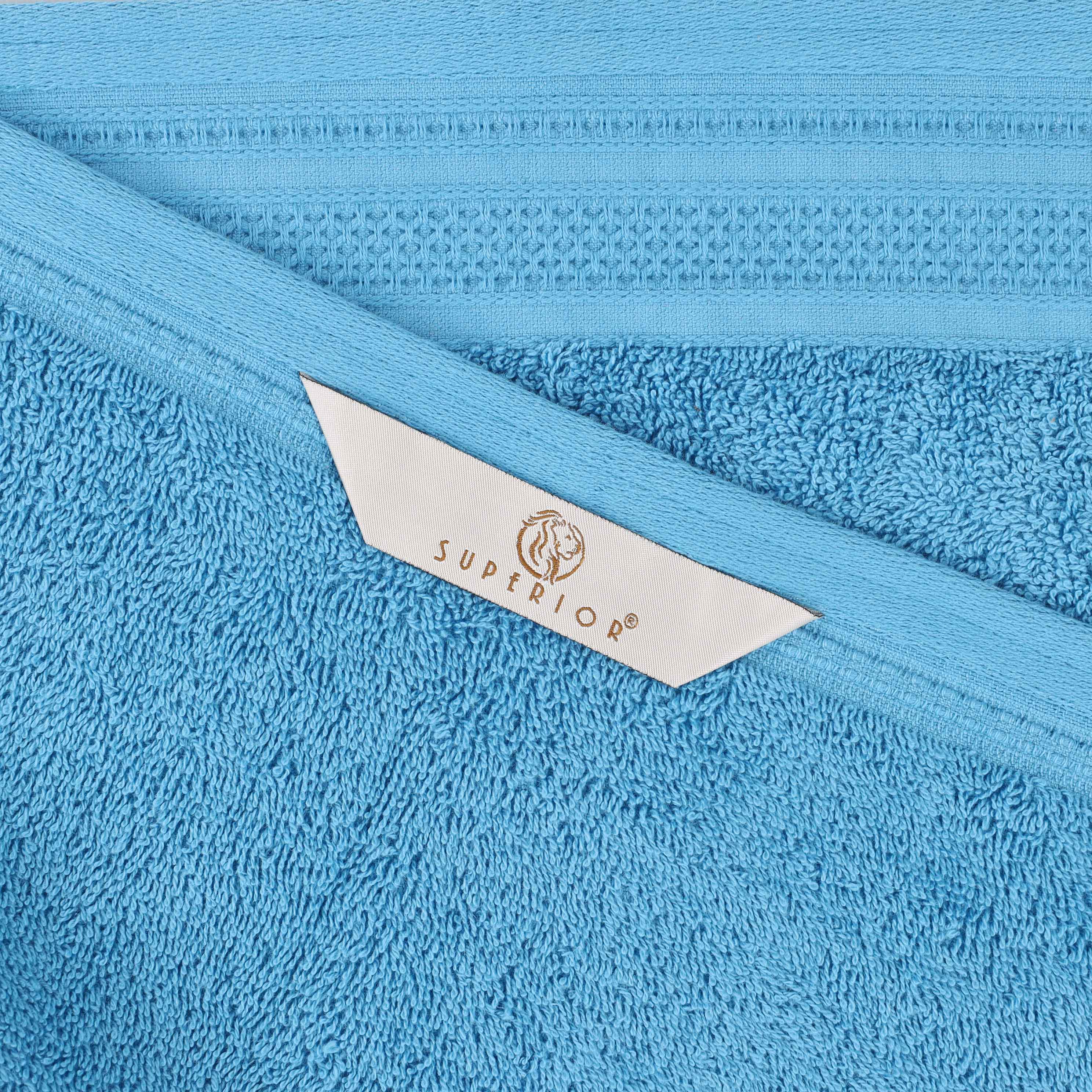 Cotton Waffle Border Towel Set 12-Piece - Honeycomb - Towel Set by Superior Brand