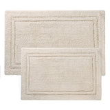 Cotton Solid Non-Skid Washable 2 Piece Bathroom Rug Set - Bath Rugs by Superior Brand