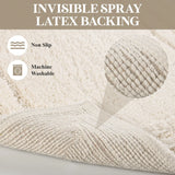 Cotton Solid Non-Skid Washable 2 Piece Bathroom Rug Set - Bath Rugs by Superior Brand