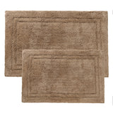 Cotton Solid Non-Skid Washable 2 Piece Bathroom Rug Set - Bath Rugs by Superior Brand
