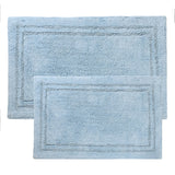 Cotton Solid Non-Skid Washable 2 Piece Bathroom Rug Set - Bath Rugs by Superior Brand
