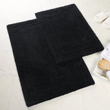 Cotton Solid Non-Skid Washable 2 Piece Bathroom Rug Set - Bath Rugs by Superior Brand