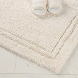 Cotton Solid Non-Skid Washable 2 Piece Bathroom Rug Set - Bath Rugs by Superior Brand