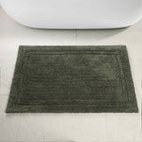 Cotton Solid Non-Skid Washable 2 Piece Bathroom Rug Set - Bath Rugs by Superior Brand