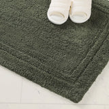 Cotton Solid Non-Skid Washable 2 Piece Bathroom Rug Set - Bath Rugs by Superior Brand