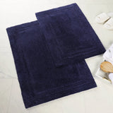 Cotton Solid Non-Skid Washable 2 Piece Bathroom Rug Set - Bath Rugs by Superior Brand