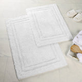 Cotton Solid Non-Skid Washable 2 Piece Bathroom Rug Set - Bath Rugs by Superior Brand