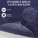 Cotton Solid Non-Skid Washable 2 Piece Bathroom Rug Set - Bath Rugs by Superior Brand