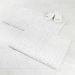 Inaya Modern Striped Tufted Shag Machine Washable Bath Rugs, Set of 2 - Bath Rugs by Superior Brand