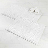 Inaya Modern Striped Tufted Shag Machine Washable Bath Rugs, Set of 2 - Bath Rugs by Superior Brand