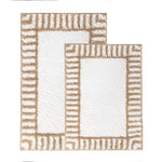 Inaya Modern Striped Tufted Shag Machine Washable Bath Rugs, Set of 2 - Bath Rugs by Superior Brand