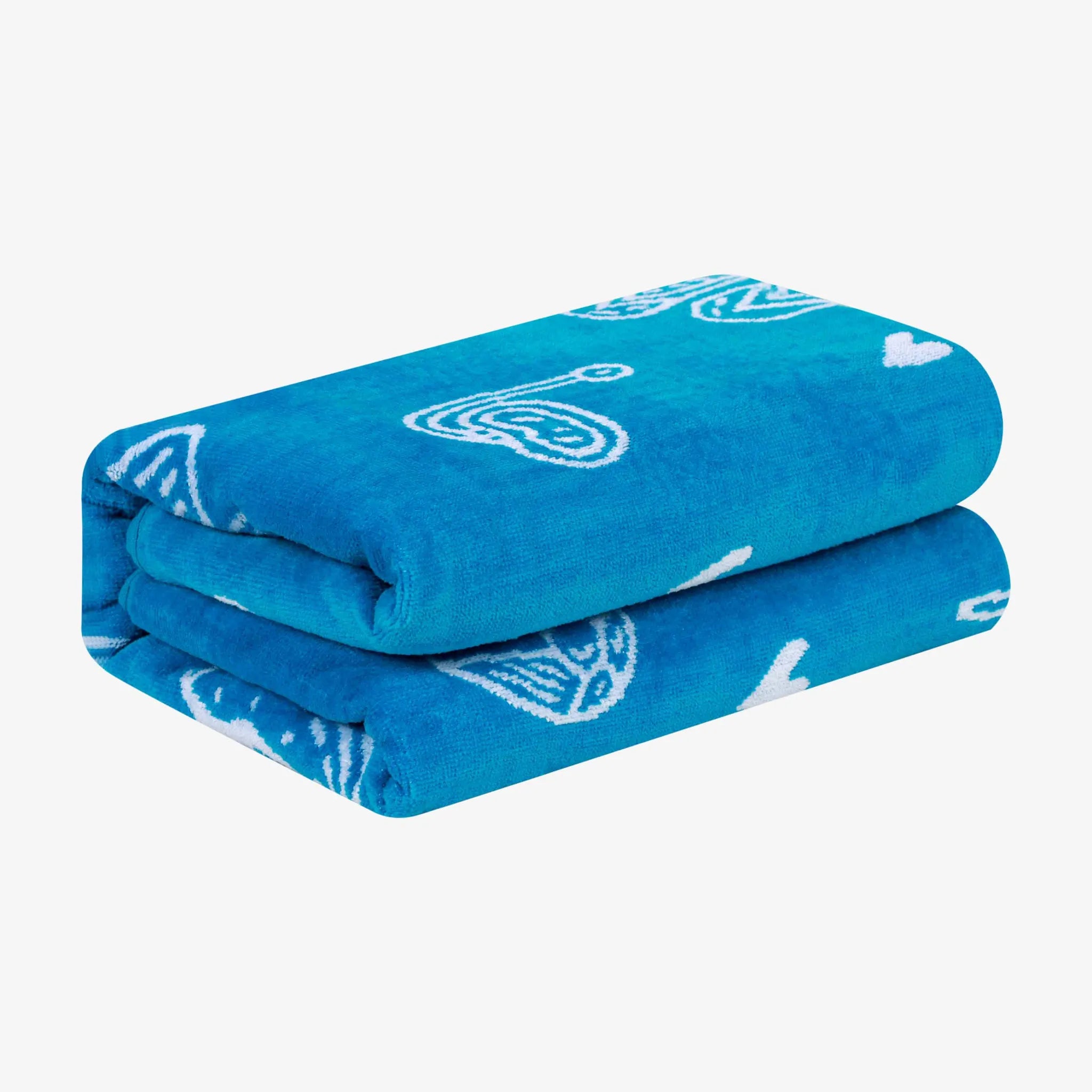 Bahama Cotton Fuzzy Velour Terry Large Oversized Beach Towel - Beach Towel by Superior Brand