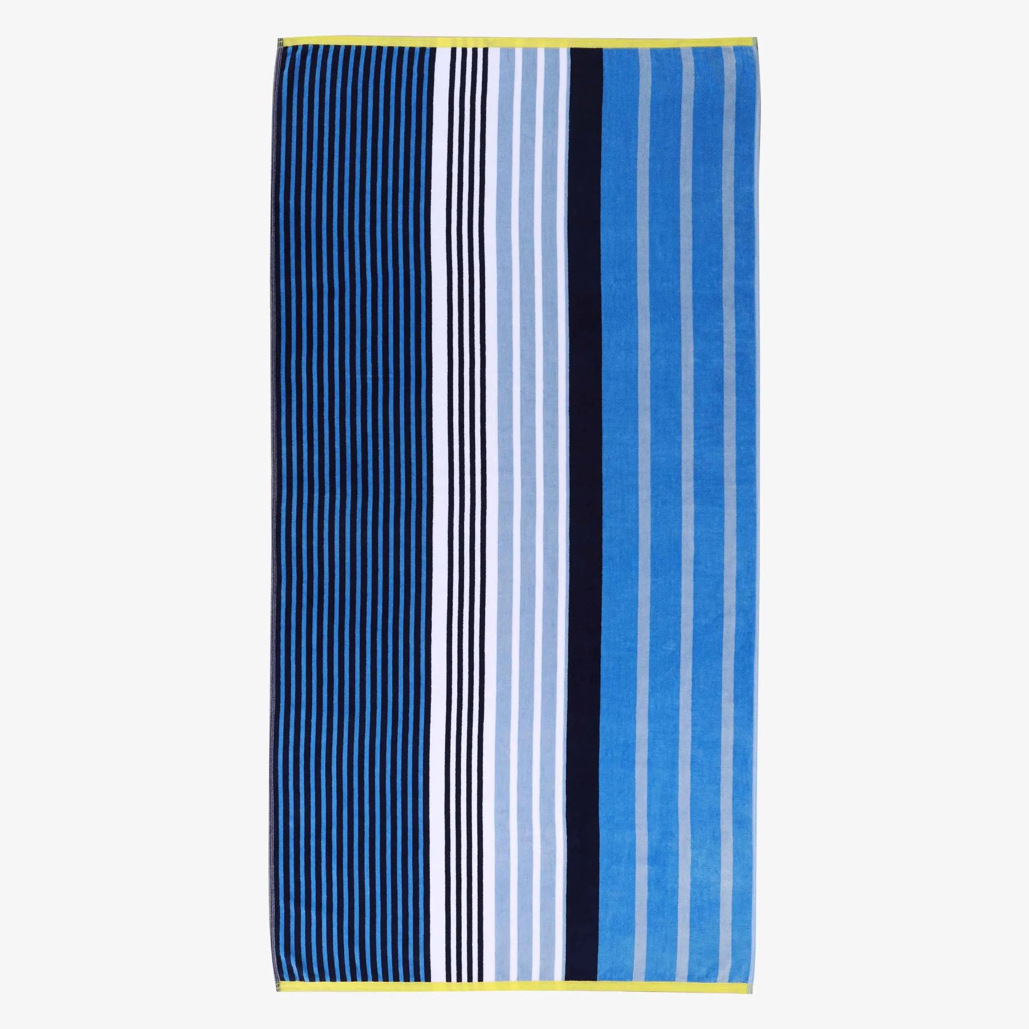 Mira Striped Cotton Velour Terry Large Oversized Beach Towel - Beach Towel by Superior Brand