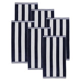 Cabana Stripe Oversized Cotton Beach Towel Set of 2, 4, or 6 Piece