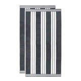 Cabana Stripe Oversized Cotton Beach Towel Set of 2, 4, or 6 Piece