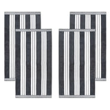 Cabana Stripe Oversized Cotton Beach Towel Set of 2, 4, or 6 Piece