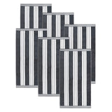 Cabana Stripe Oversized Cotton Beach Towel Set of 2, 4, or 6 Piece
