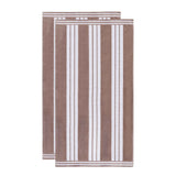 Cabana Stripe Oversized Cotton Beach Towel Set of 2, 4, or 6 Piece