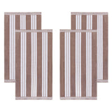 Cabana Stripe Oversized Cotton Beach Towel Set of 2, 4, or 6 Piece