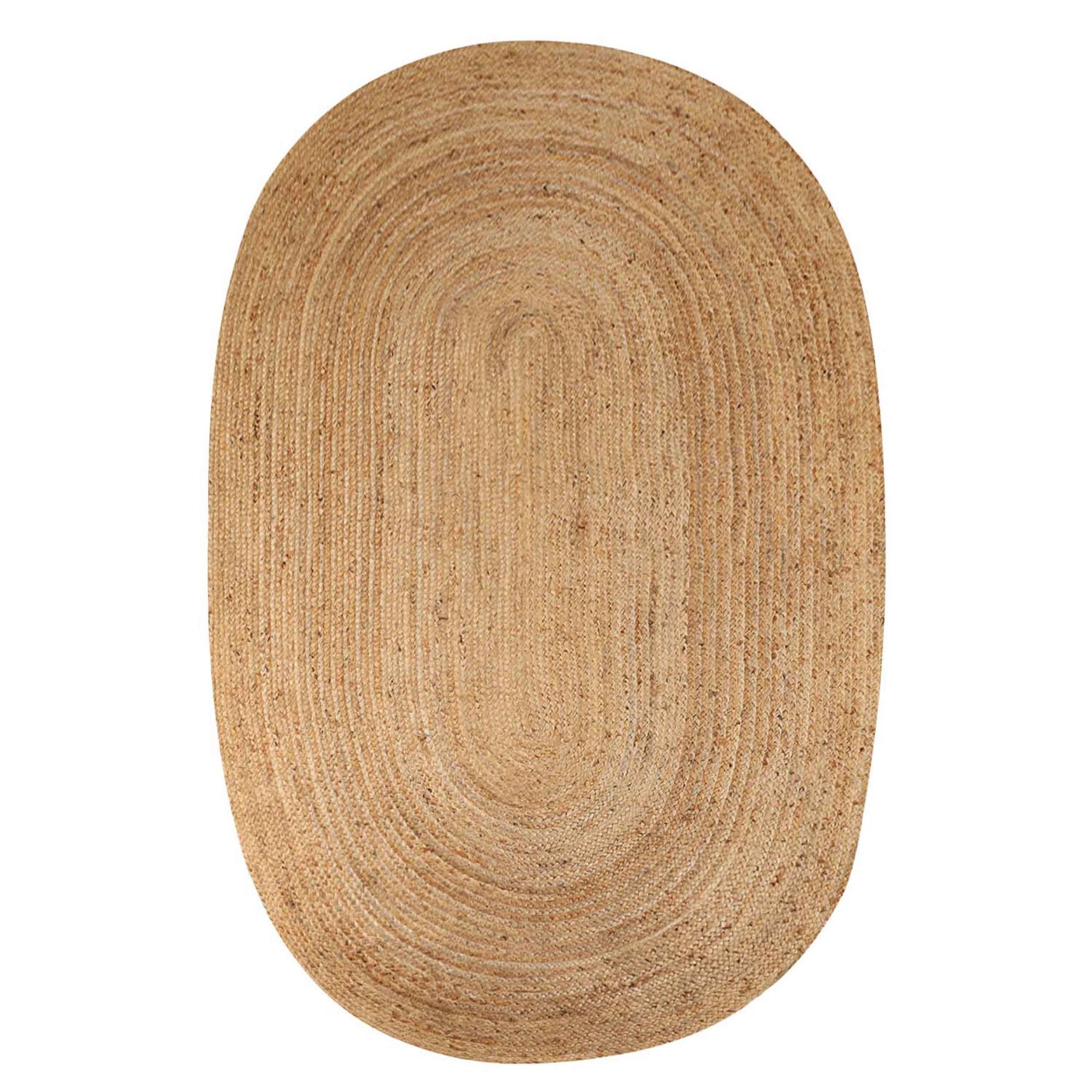Handwoven Braided Jute Modern Farmhouse Reversible Indoor Area Rug