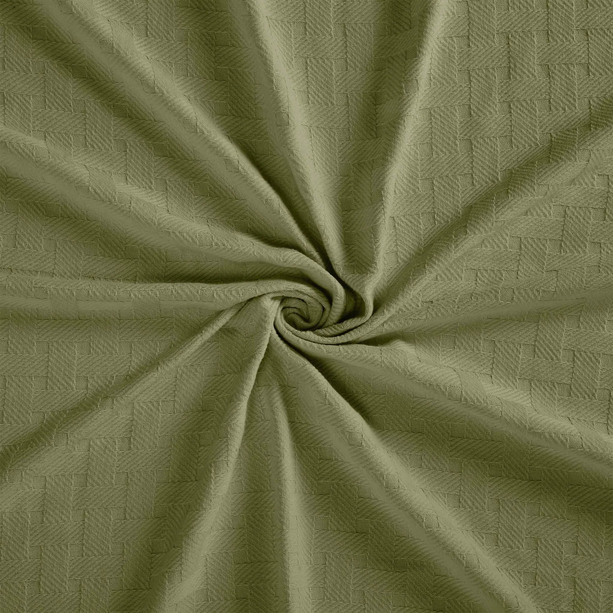 100% Cotton Thermal Blanket – Basketweave All-Season, Lightweight & Breathable - Blanket by Superior Brand