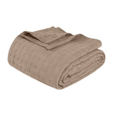 100% Cotton Thermal Blanket – Basketweave All-Season, Lightweight & Breathable - Blanket by Superior Brand