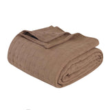 100% Cotton Thermal Blanket – Basketweave All-Season, Lightweight & Breathable - Blanket by Superior Brand