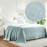 100% Cotton Thermal Blanket – Basketweave All-Season, Lightweight & Breathable - Blanket by Superior Brand