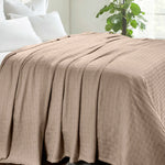 100% Cotton Thermal Blanket – Basketweave All-Season, Lightweight & Breathable - Blanket by Superior Brand