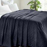 100% Cotton Thermal Blanket – Basketweave All-Season, Lightweight & Breathable - Blanket by Superior Brand