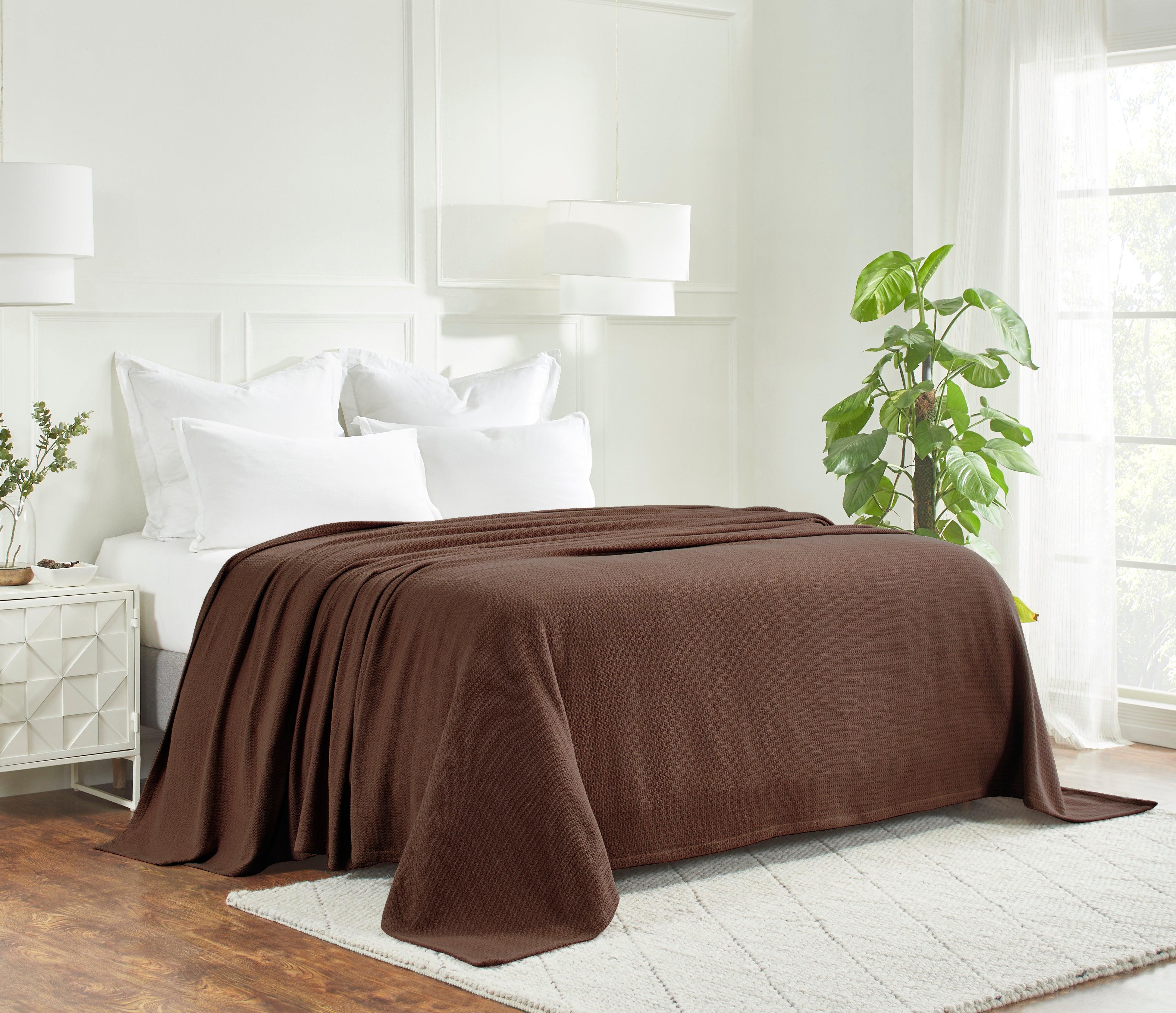 100% Cotton Waffle Blanket – Cooling Waffle Weave, Lightweight & Breathable - Blanket by Superior Brand