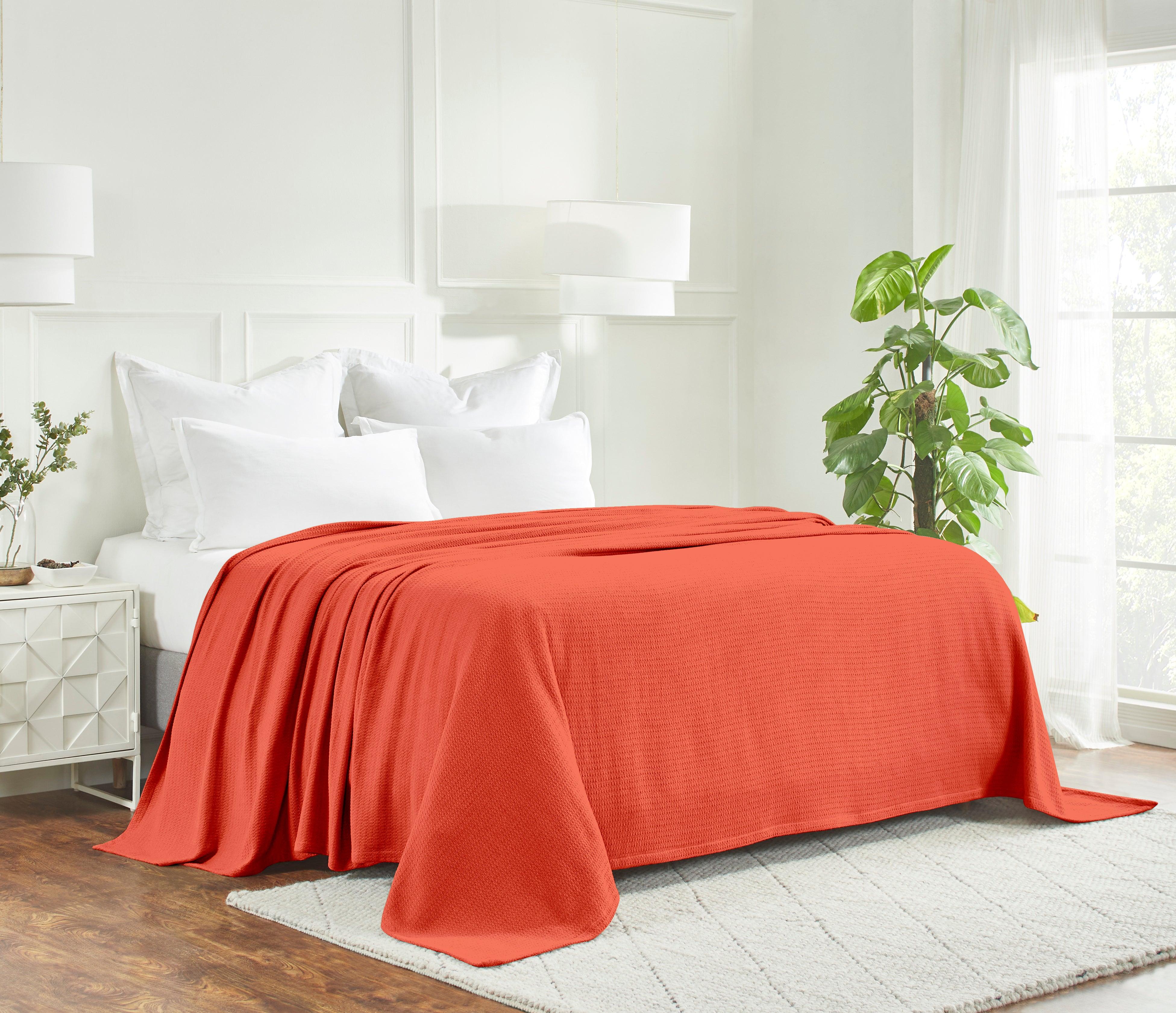 100% Cotton Waffle Blanket – Cooling Waffle Weave, Lightweight & Breathable - Blanket by Superior Brand