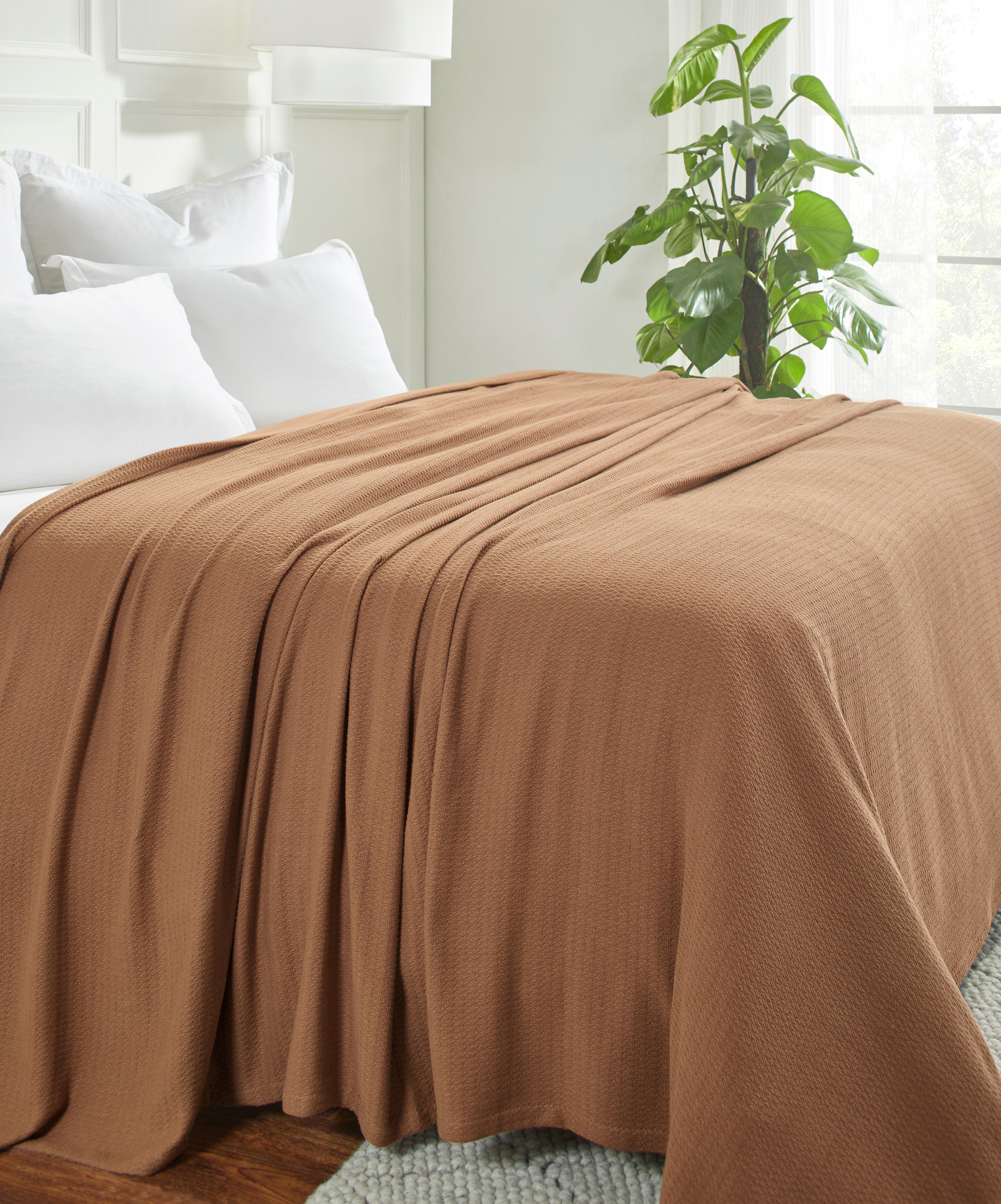 100% Cotton Waffle Blanket – Cooling Waffle Weave, Lightweight & Breathable - Blanket by Superior Brand