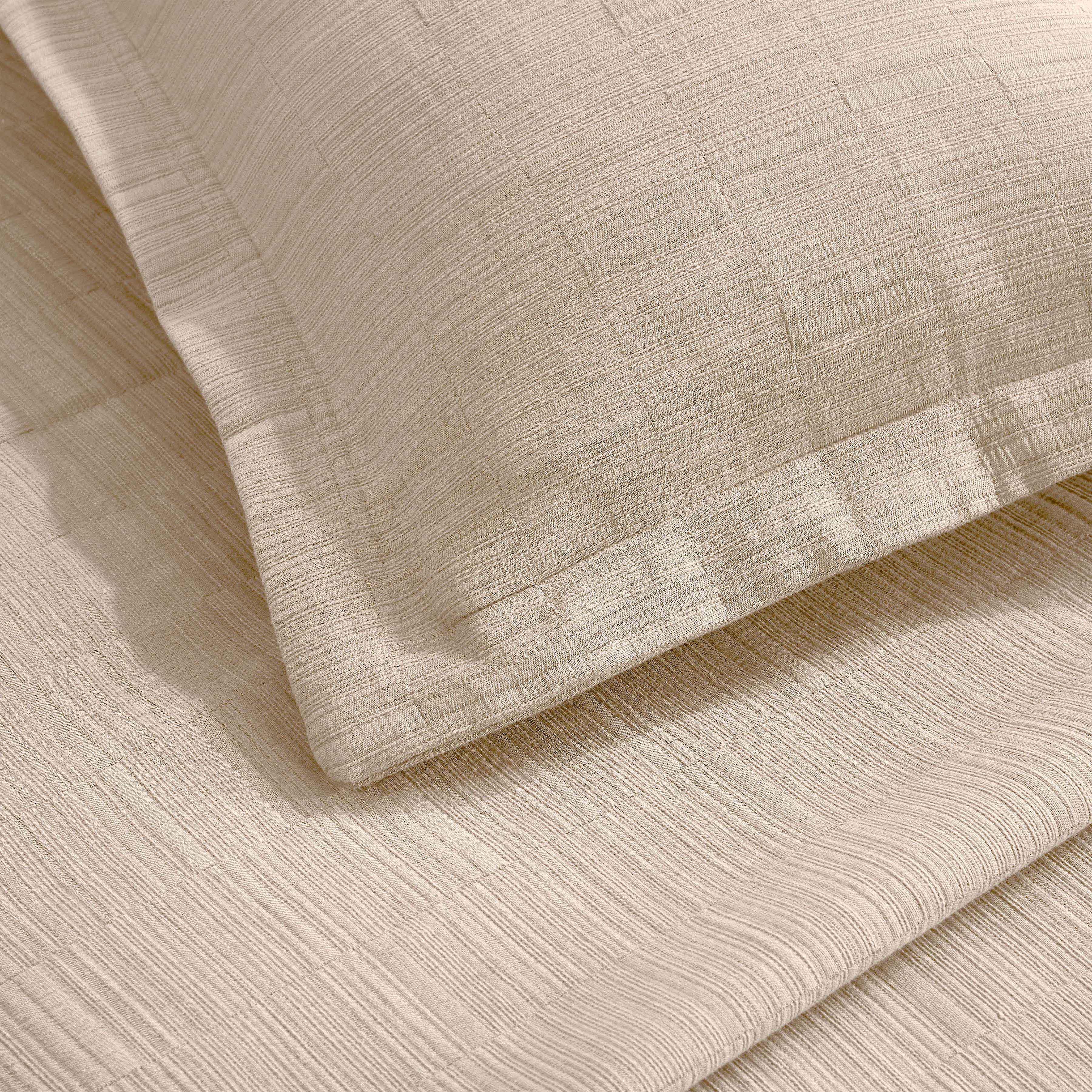Zenith Cotton Medium Weight Geometric Matelasse Bedspread and Sham Set - Bedspread by Superior Brand