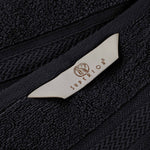 Chevron Zero Twist Solid and Jacquard Cotton 8 Piece Towel Set - Towel Set by Superior Brand