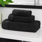 Egyptian Cotton Basketweave Solid Towel Set 3 Piece - Egyptian Cotton Towel Set by Superior Brand