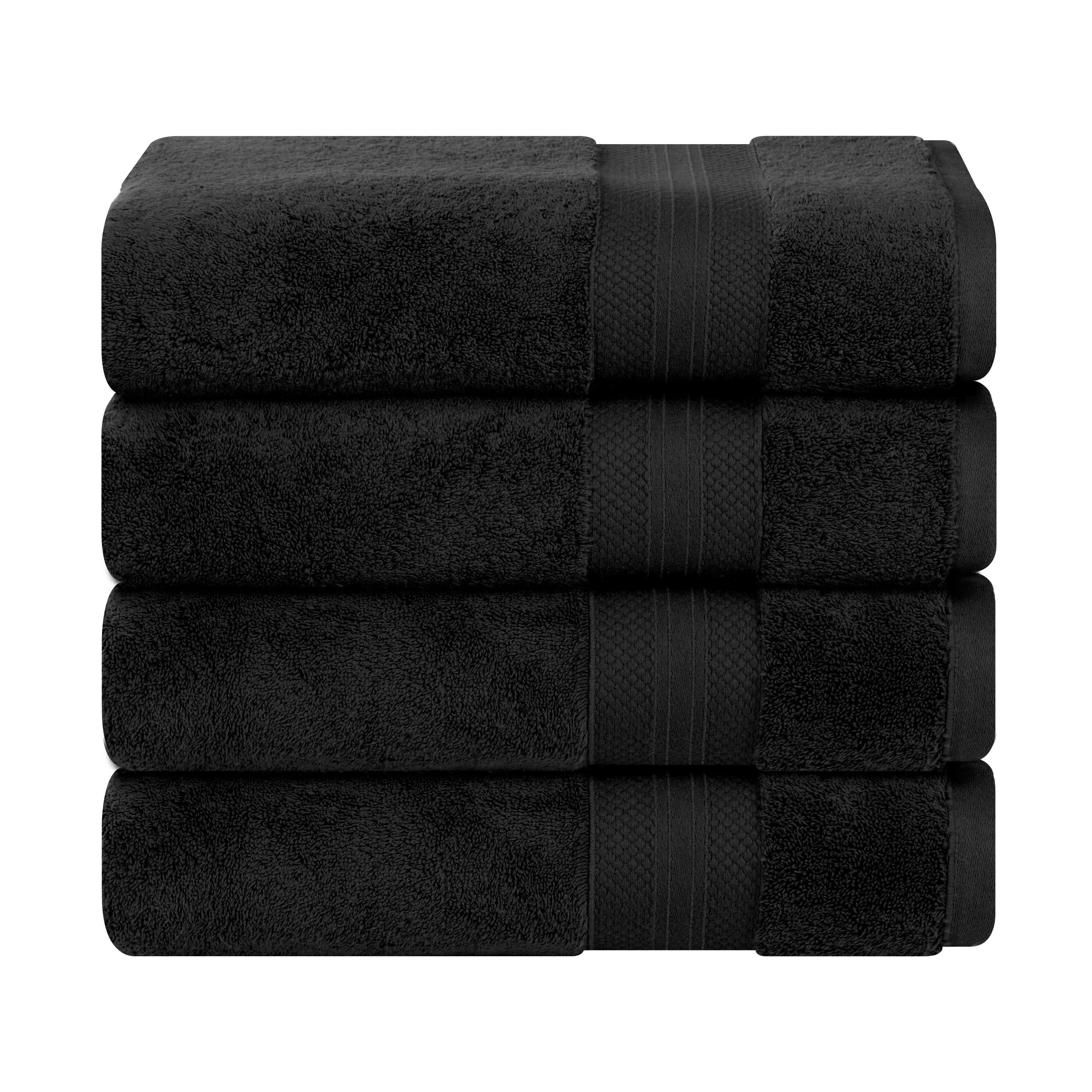 Turkish Cotton Heavyweight Bath Towel Set 4-Piece - Aria - Bath Towel by Superior Brand
