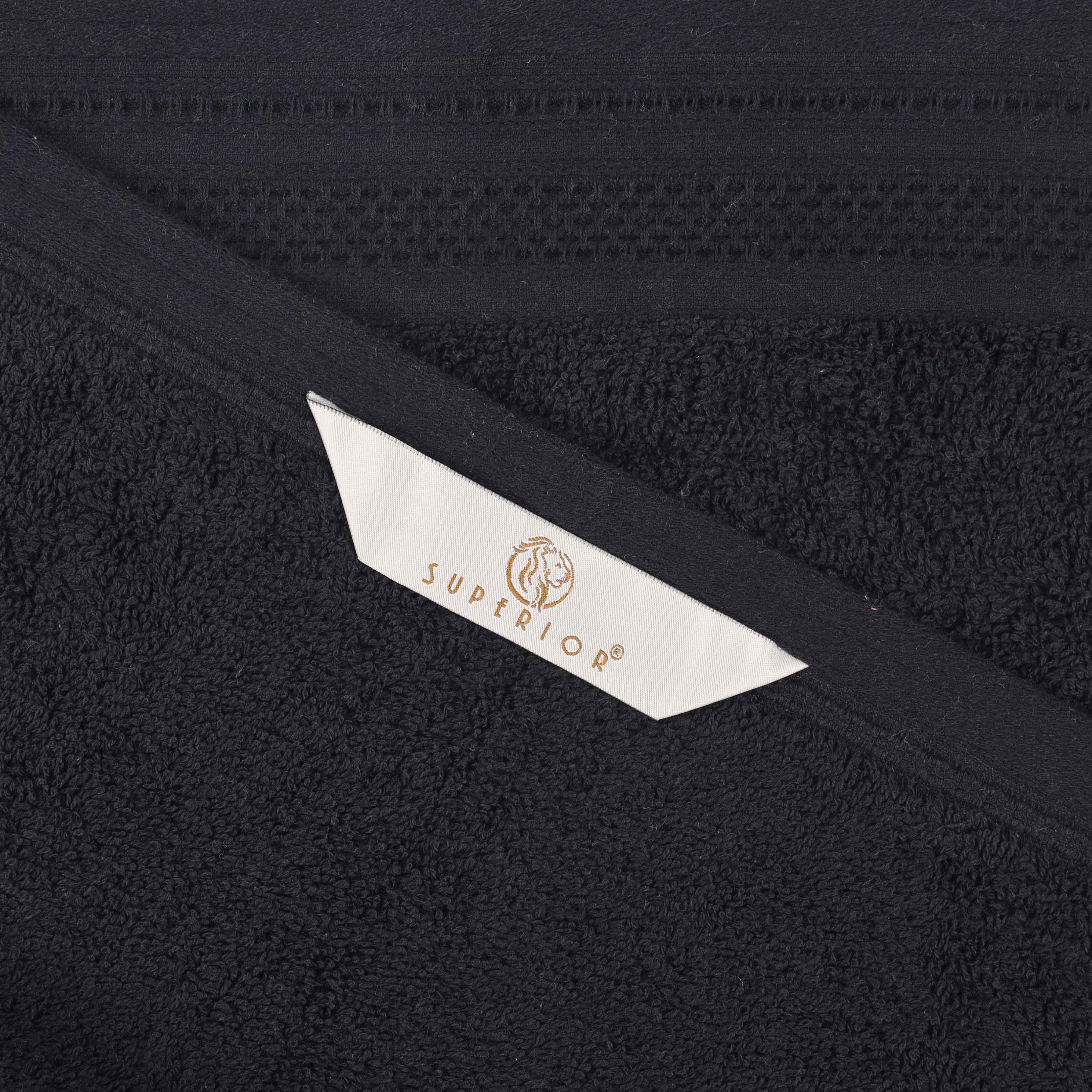 Cotton Waffle Border Towel Set 12-Piece - Honeycomb - Towel Set by Superior Brand