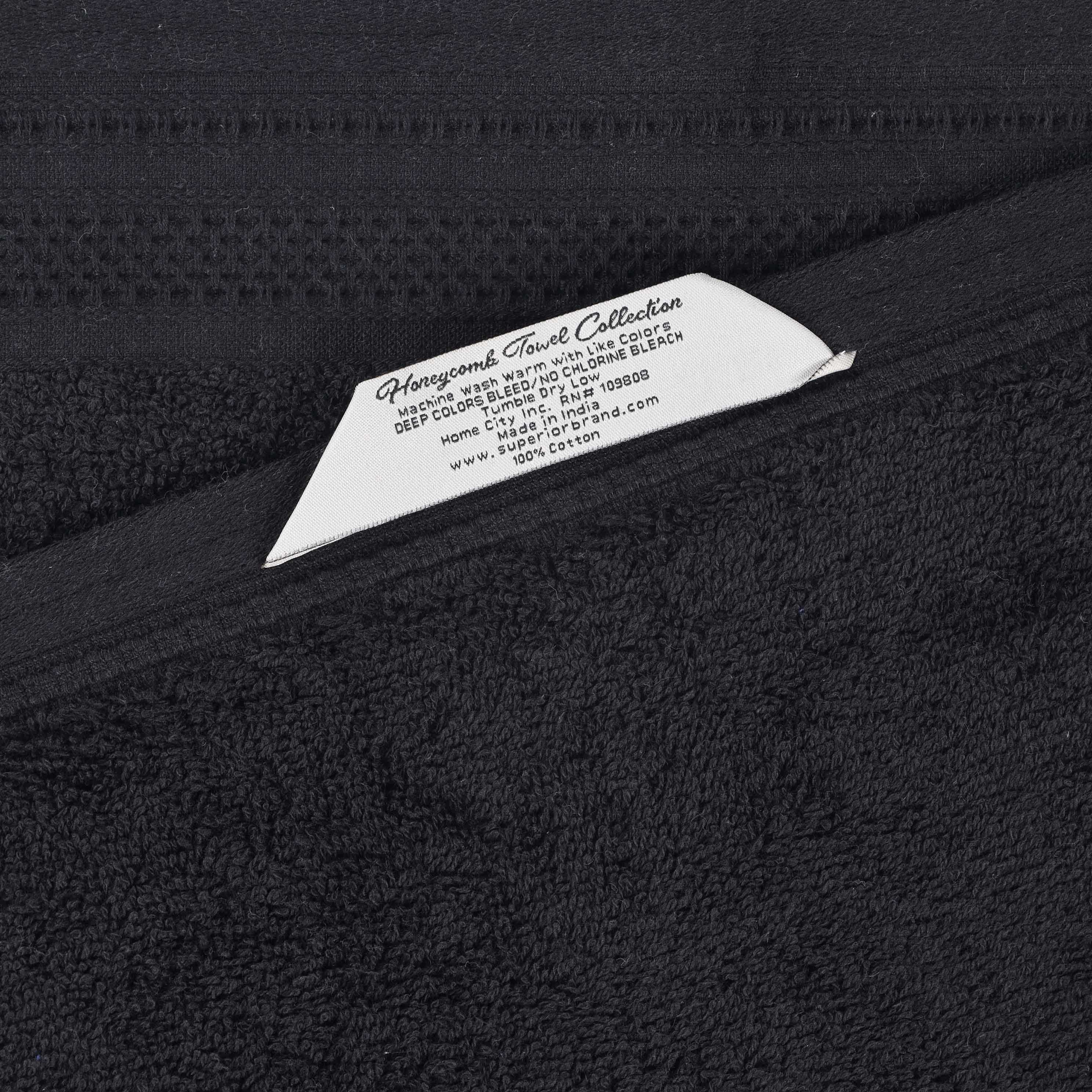 Cotton Waffle Border Towel Set 12-Piece - Honeycomb - Towel Set by Superior Brand