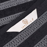 Brea Zero Twist Cotton Ribbed Geometric Border 9 Piece Towel Set - Towel Set by Superior Brand