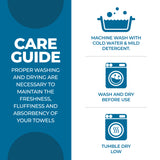 Zero Twist Cotton Solid and Jacquard Bath Towel Set of 4 - Bath Towel by Superior Brand