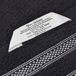 Brea Zero Twist Cotton Ribbed Geometric Border 8 Piece Towel Set - Towel Set by Superior Brand